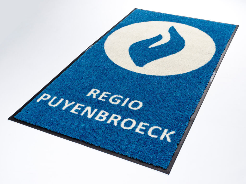 Nylon schoonloopmat met logo Politie regio Puyenbroeck
